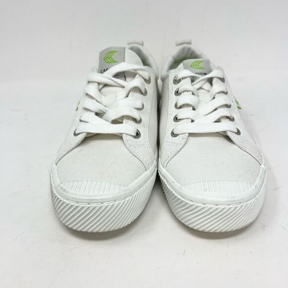 Cariuma Sneakers Unisex Adult 8 Off-White Low Top Lace-Up Canvas Round Toe - Picture 5 of 9